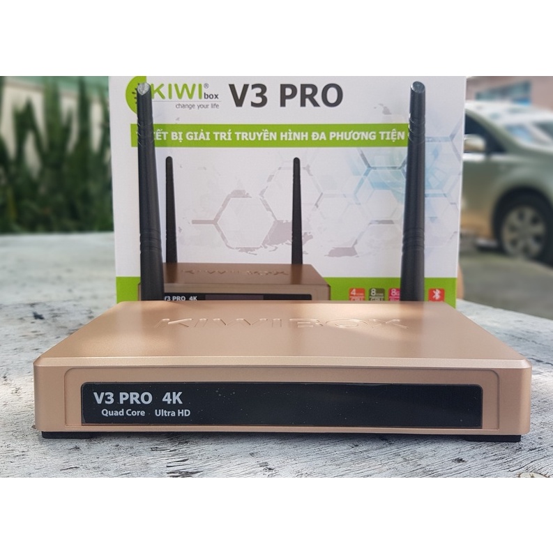 Android TV Box Kiwibox V3 Pro Điều khiển Voice - Anten Wifi, Bluetooth | Chính Hãng Kiwi Box
