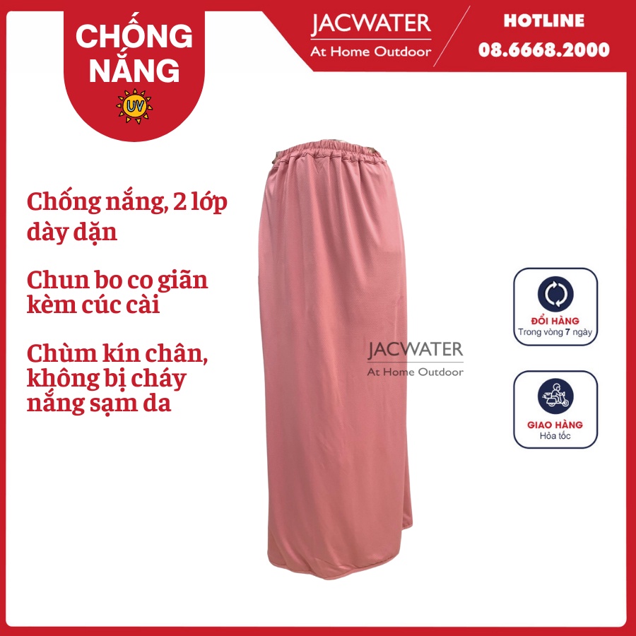 Váy quây chống nắng nữ dài 2 lớp cản tia uv thông thoáng JACWATER V130