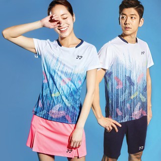 Áo cầu lông nam Yonex 2006 ( trắng - đen )