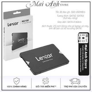 Ổ cứng ssd 128gb 256gb 512gb lexar ns100 2.5 inch sata 3