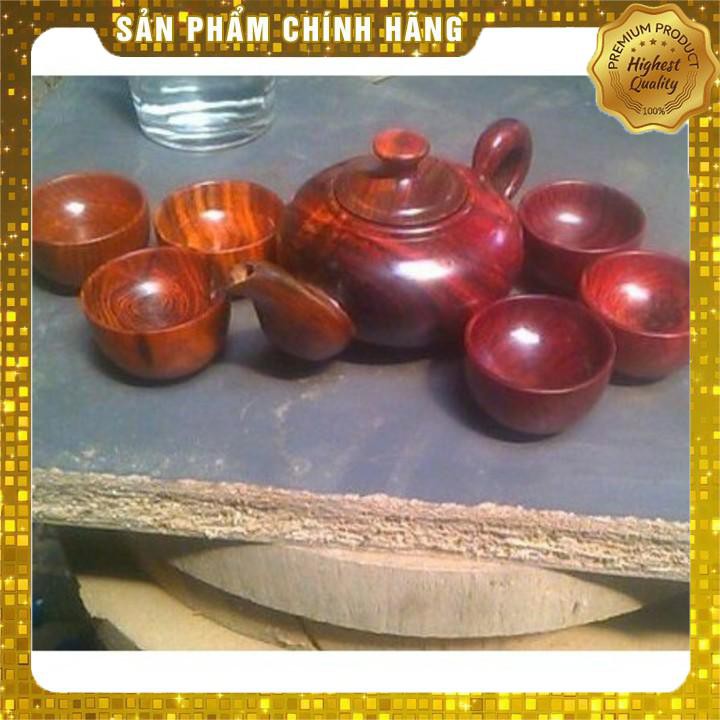 Bộ tách trà gỗ hương đỏ