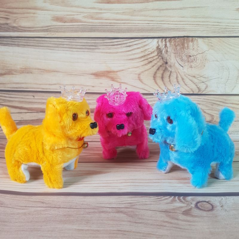 Đồ chơi chó bông biết đi, kêu chạy pin nhiều mẫu