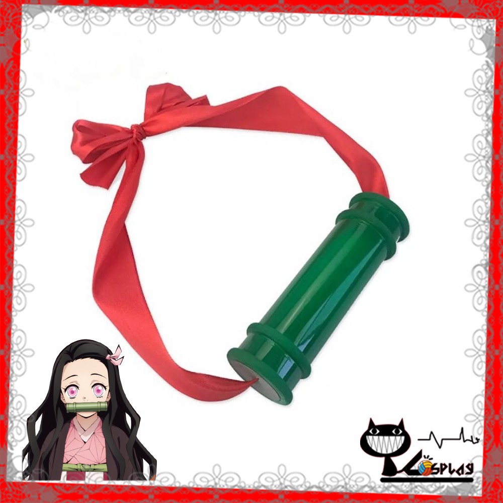 [Sẵn] Phụ kiện đeo miệng hóa trang cosplay Nezuko - Demon Slayer: Kimetsu no Yaiba ống tre, ống trúc [Miu Cosplay]