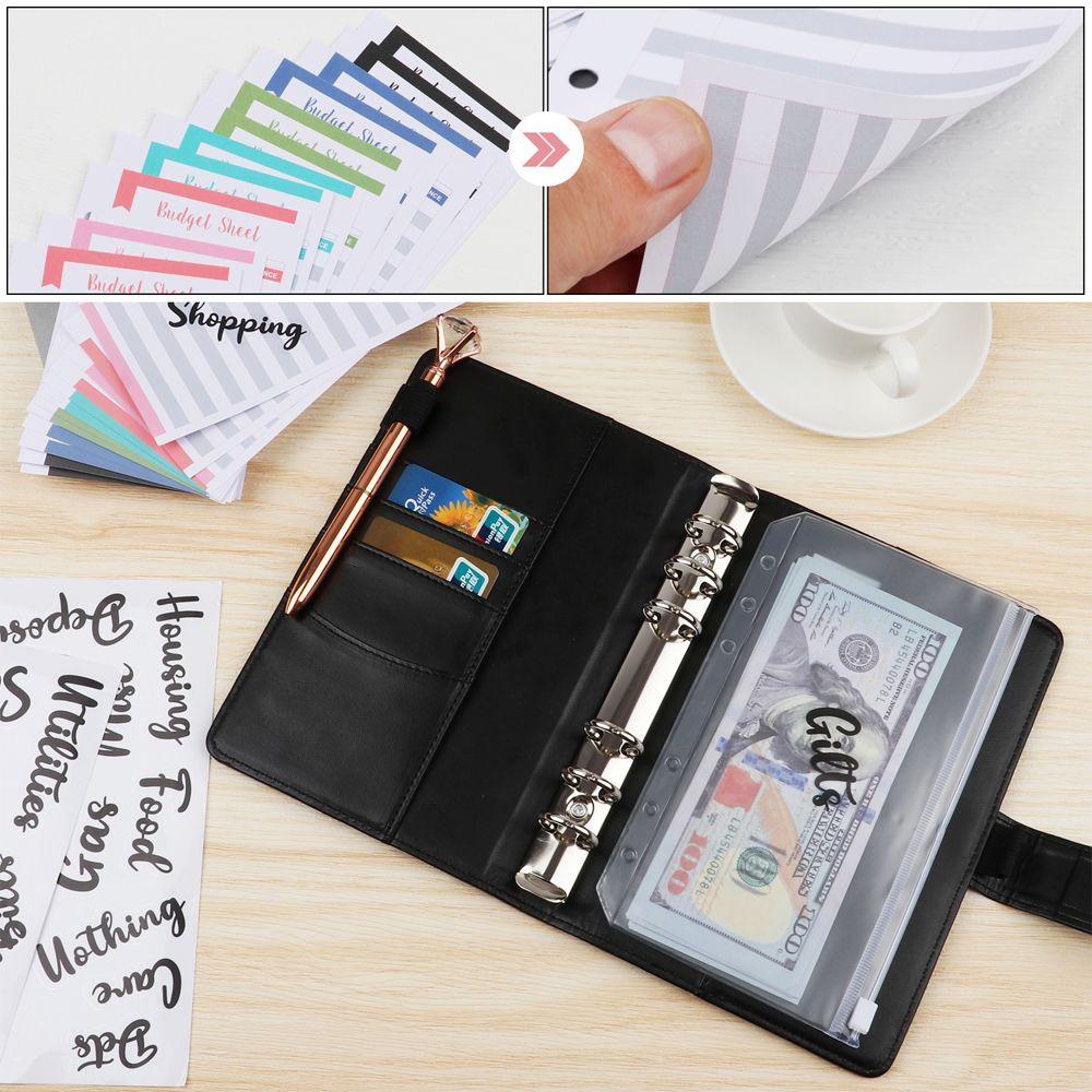 FAY A6 Bìa Thùng Rác PU Nhãn Tiền Mặt Thiết Thực