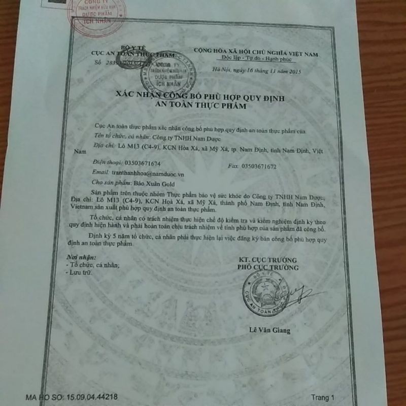 BẢO XUÂN GOLD ( BẢO XUÂN VÀNG)-DATE LUÔN MỚI NHẤT | Thế Giới Skin Care