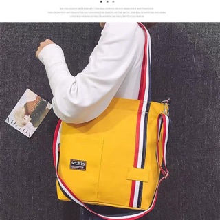 Túi tote sport kẻ sọc
