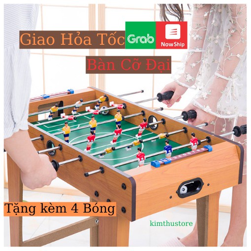 Bàn bi lắc bóng đá 6 tay cầm loại to chân cao 69x37x62cm- Trò trơi giải trí tuyệt vời