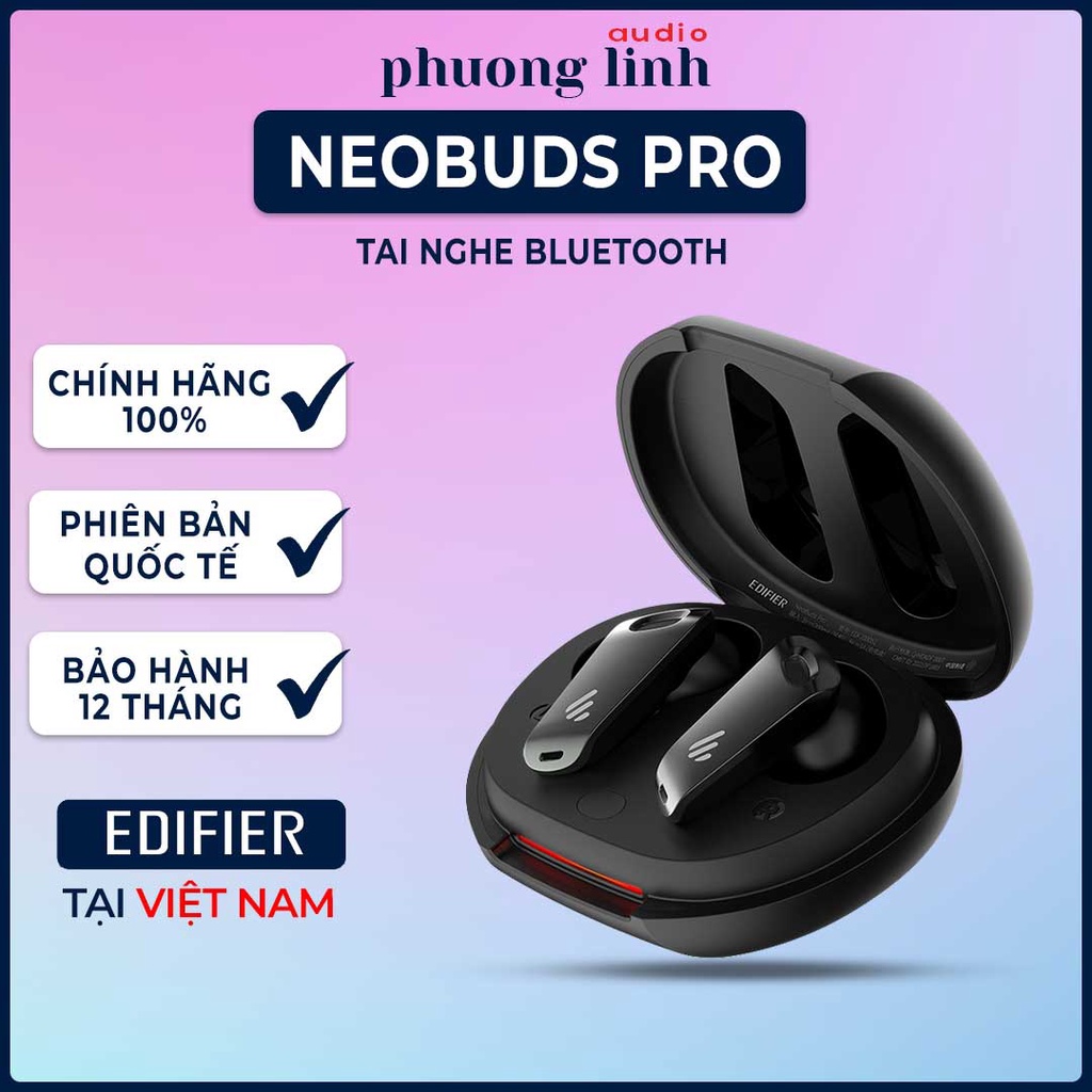 Tai nghe bluetooth EDIFIER NEOBUDS PRO- HIRES Audio Wireless - Chống ồn chủ động - 6 micro đàm thoại