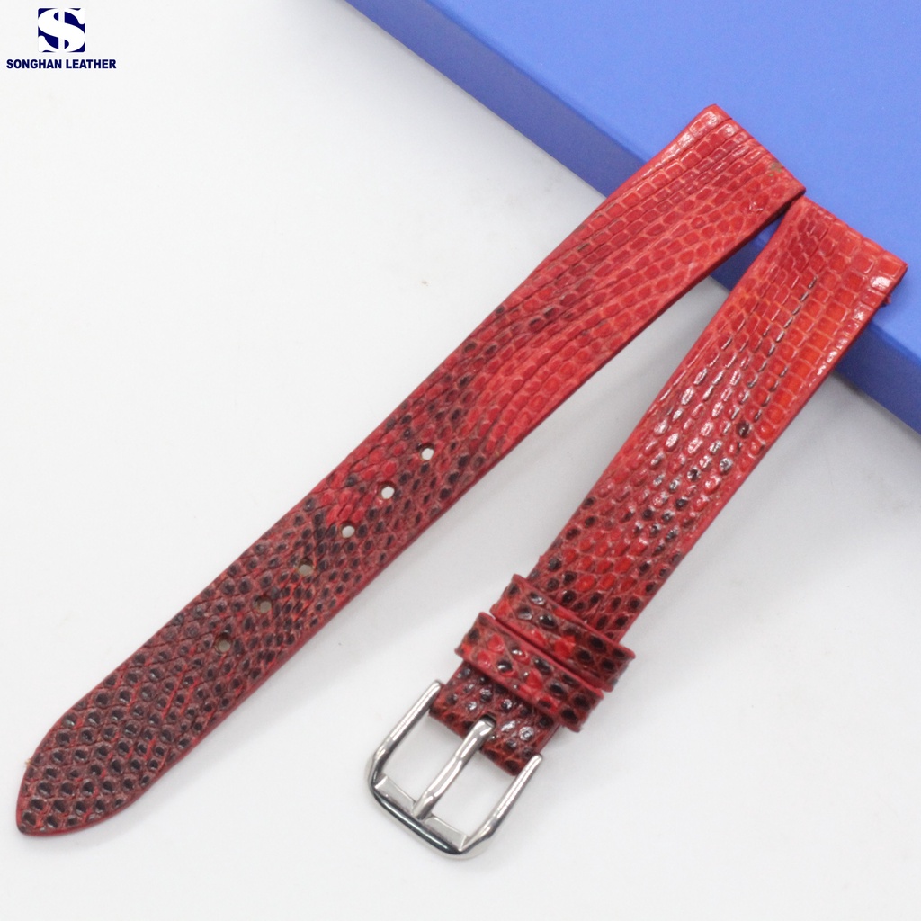 Dây da đồng hồ Kỳ Đà, Dây Đồng Hồ Da Dành Cho Nữ SIZE 12mm-14mm-16mm Gắn Chốt Thông Minh Tiện Lợi BH 6 Tháng