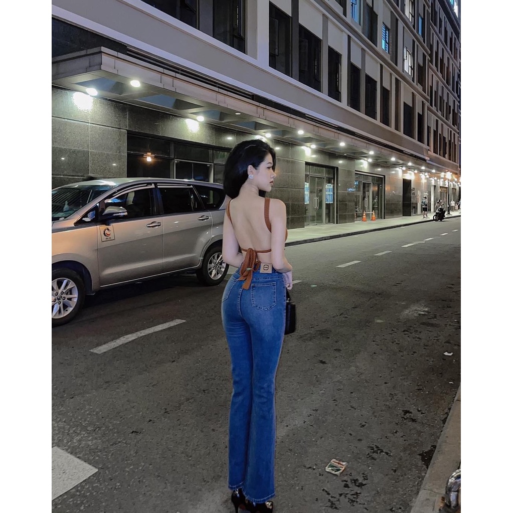 Áo Croptop Cổ Yếm Lai Bèo YA140191