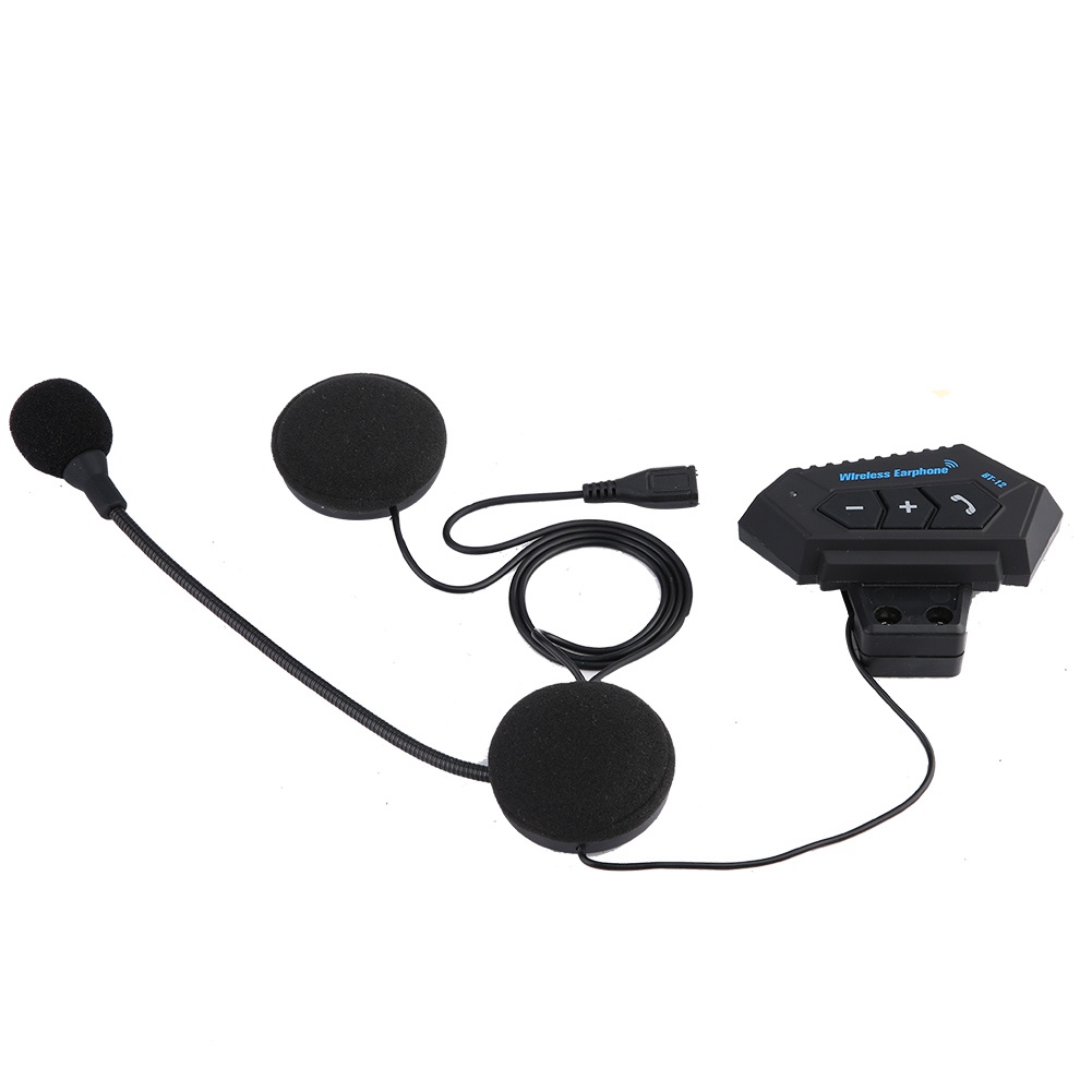Tai nghe headset gắn nón bảo hiểm kết nối Bluetooth hỗ trợ gọi điện thoại chất lượng cao