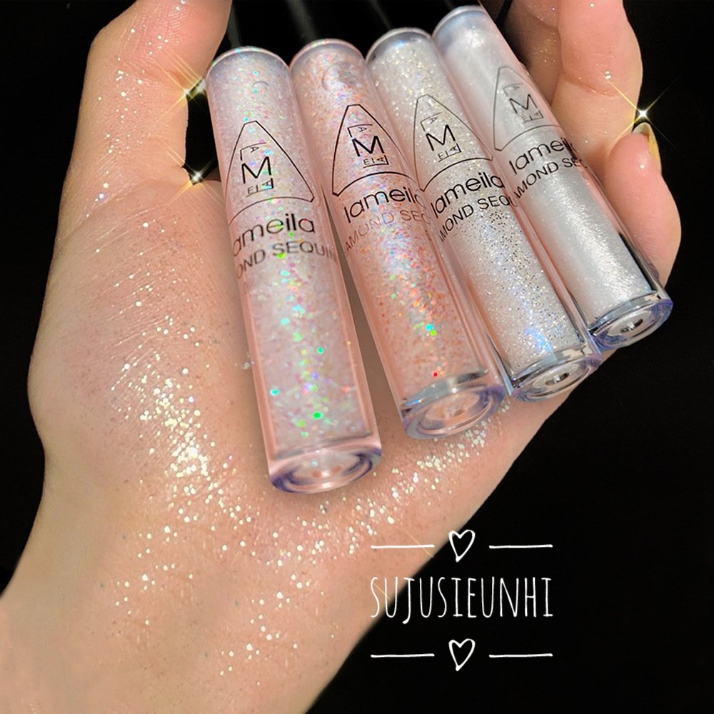 (8 màu) 1 lọ nhũ sequin/ kim tuyến dạng lỏng trang điểm mắt makeup blink blink | WebRaoVat - webraovat.net.vn