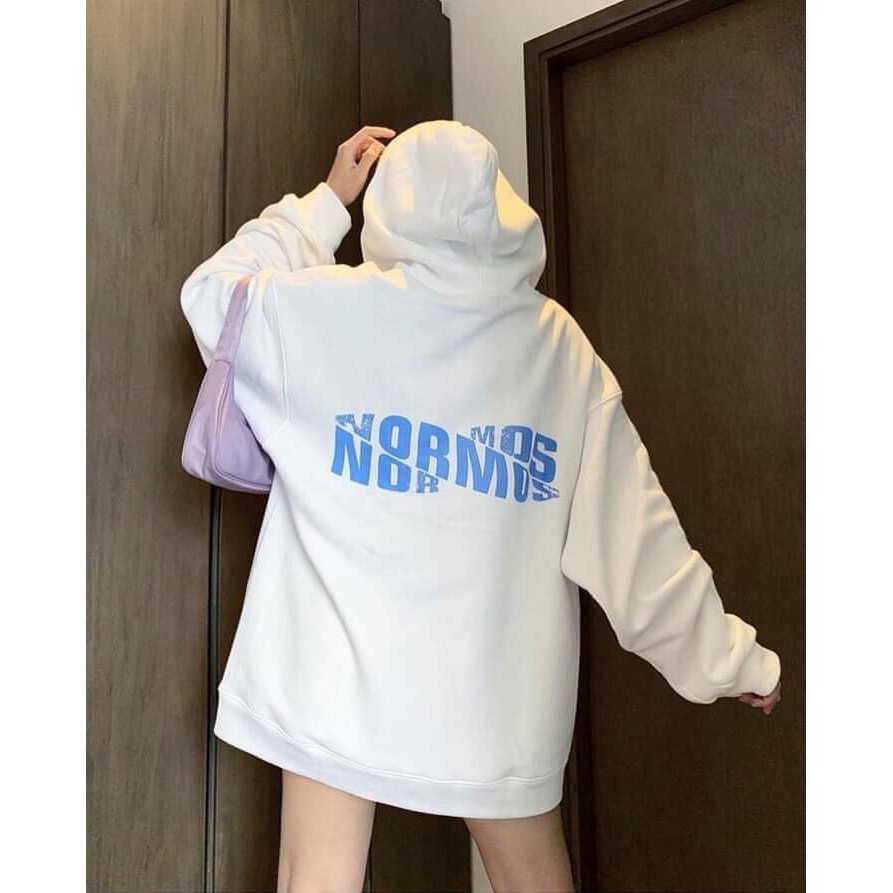 Áo Khoác Nỉ Xanh NORMOS Unisex Form Rộng Siêu Xinh