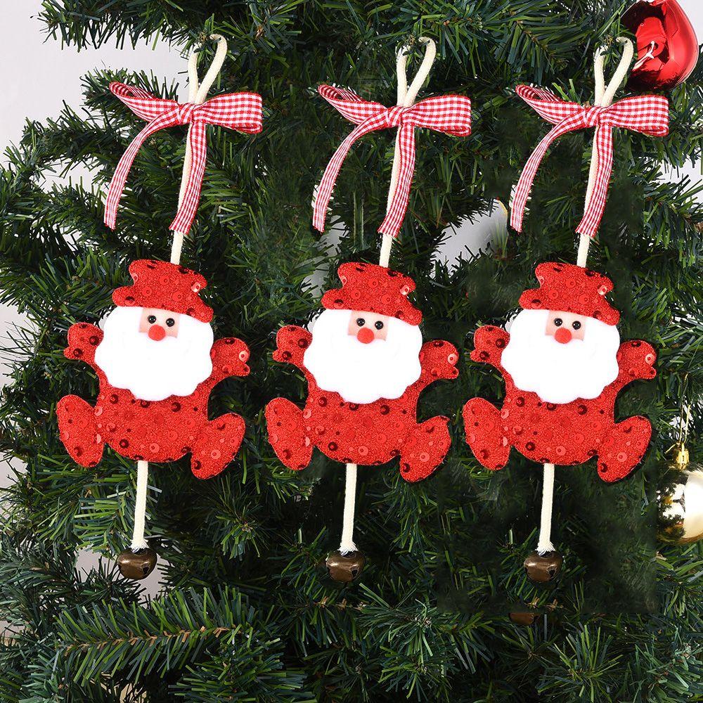 Phụ Kiện Trang Trí Giáng Sinh Hình Ông Già Noel Bằng Vải Màu Sắc Tươi Sáng
