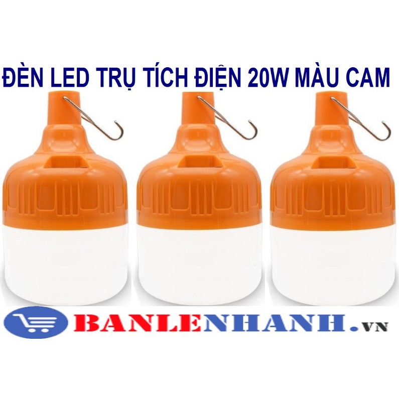 ĐÈN LED TRỤ TÍCH ĐIỆN 20W MÀU CAM