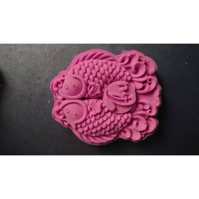 [MỚI] Khuôn trung thu lò xo 2020 cá song ngư 2 mặt 150g mẫu 185