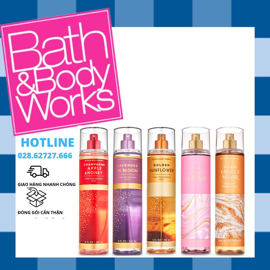 [Đủ Mùi] Xịt Thơm Toàn Thân Bath &amp; Body Works - 236ml