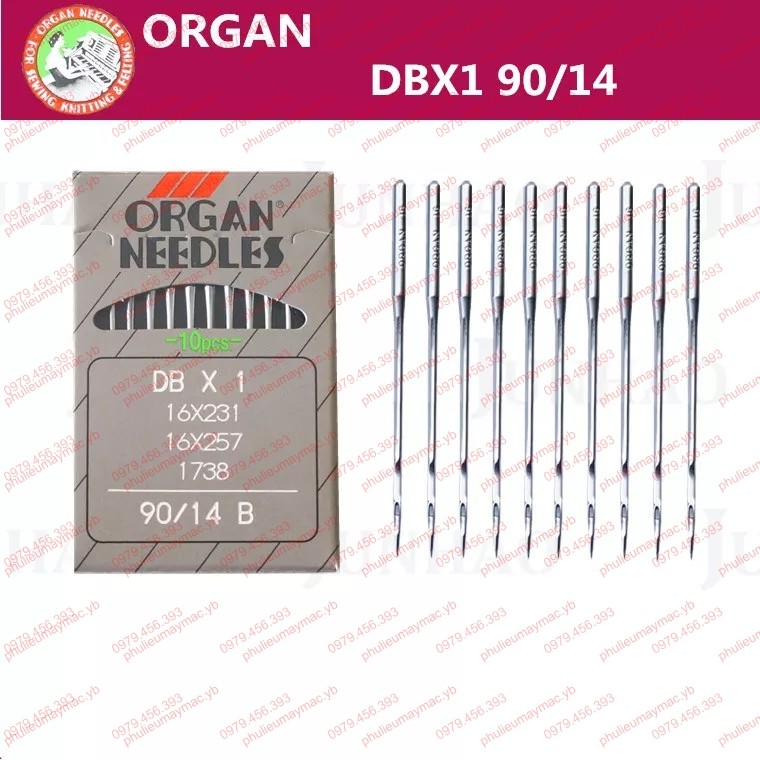 Kim máy công nghiệp DB x 1- Kim Organ Nhật