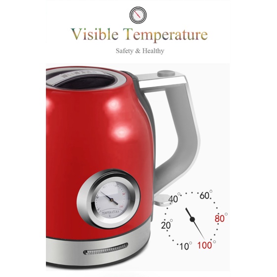 BÌnh đun siêu tốc cao cấp retro 1.8L