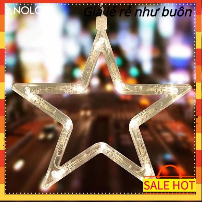 Bộ Dây Đèn Led Trang Trí 12 Ngôi Sao Chiều Dài 5M Có Ánh Sáng 7 Màu Và Ánh Sáng Vàng