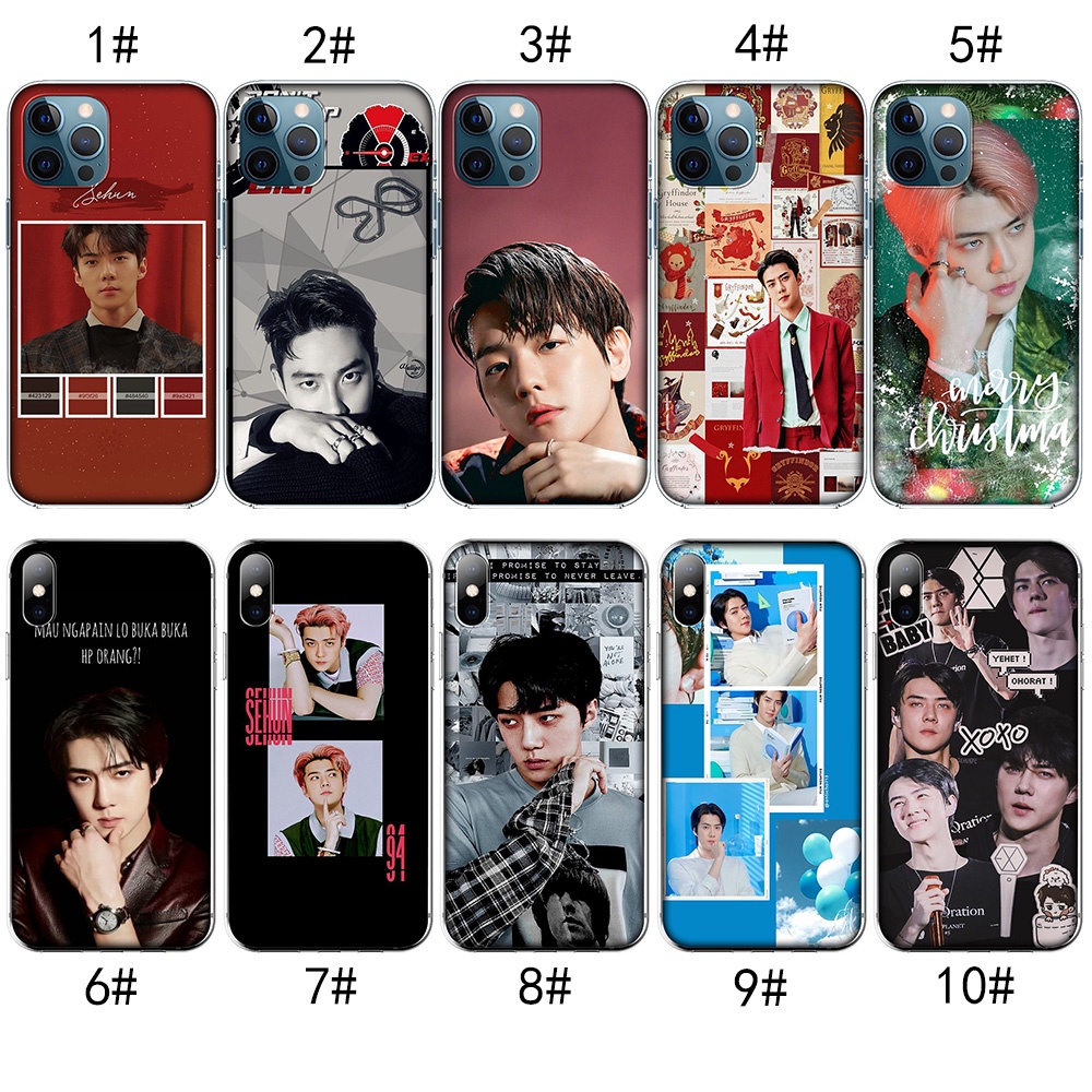 Ốp Điện Thoại Trong Suốt Hình EXO SEHUN Cho iPhone XR 5 5s SE 6 6s Plus MZD70