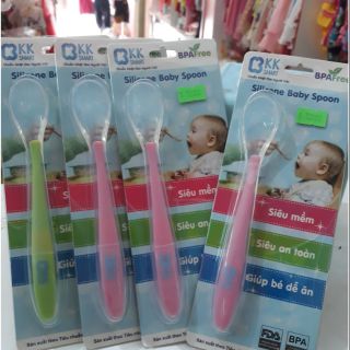 Thìa ăn dặm Silicone siêu mềm