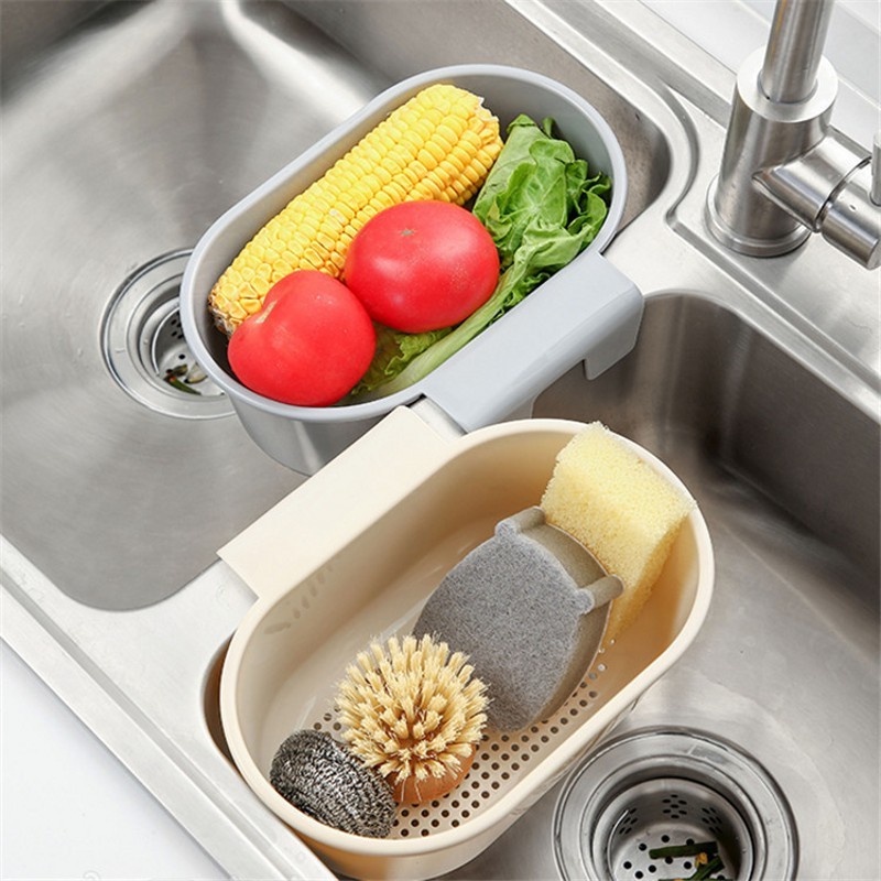 Rổ Đựng Rau Củ/ Rau Củ Thiết Kế Thoát Nước Kèm Giá Đỡ Tiện Dụng Cho Nhà Bếp