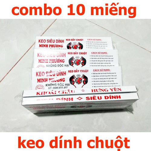 Set 10 Bẫy dính chuột keo siêu dính MP