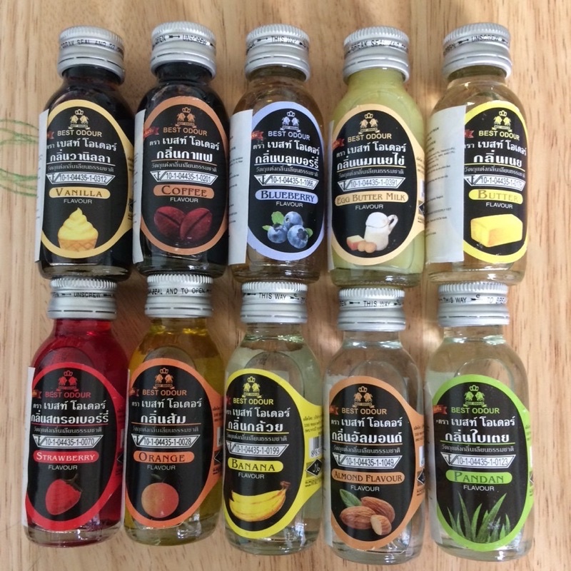 Tinh Chất  / Tinh Dầu Thái Lan Best Odour Hương Lá Dứa/Sầu Riêng/Chuối/Cafe/Hạnh Nhân/Việt Quất....30ML