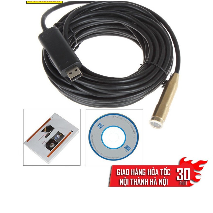 Camera Nội Soi Mini Chống Nước DÀI 10M - CAO CẤP
