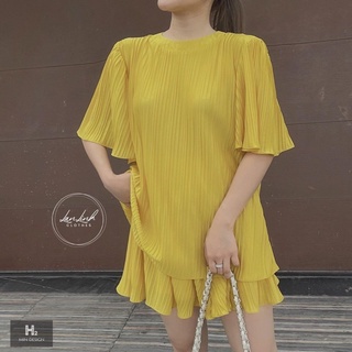 Sét dập li áo cộc quần sóc