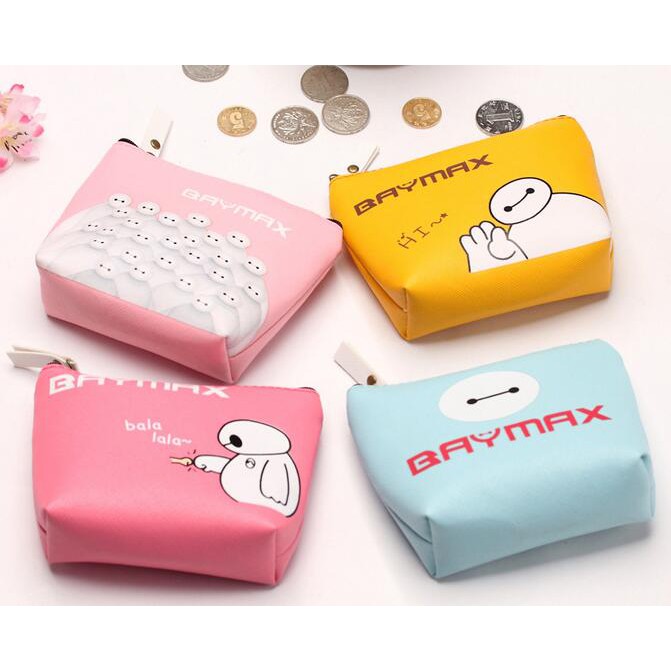 Túi đựng tiền xu baymax mini ngộ nghĩnh ( vàng)