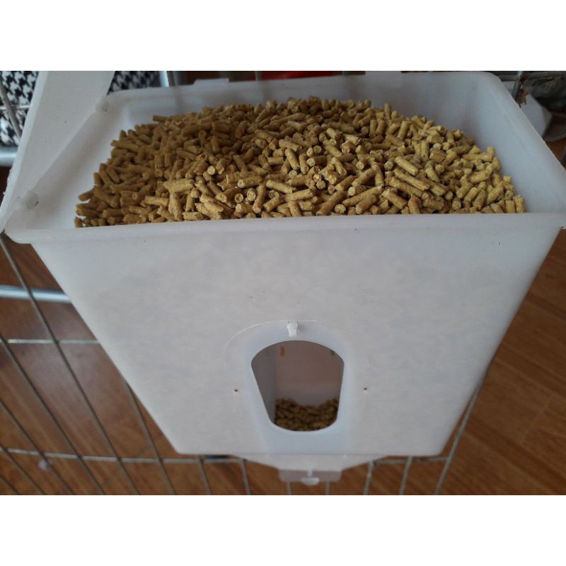 Hộp thức ăn cho chim bồ câu loại to chứa 1kg cám