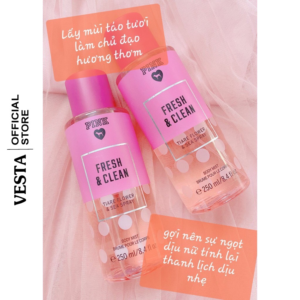 Nước Hoa Nữ 💞𝑭𝒓𝒆𝒆𝒔𝒉𝒊𝒑💖 Xịt Thơm Toàn Thân Body Mist Pink Nội Địa Trung | Thế Giới Skin Care