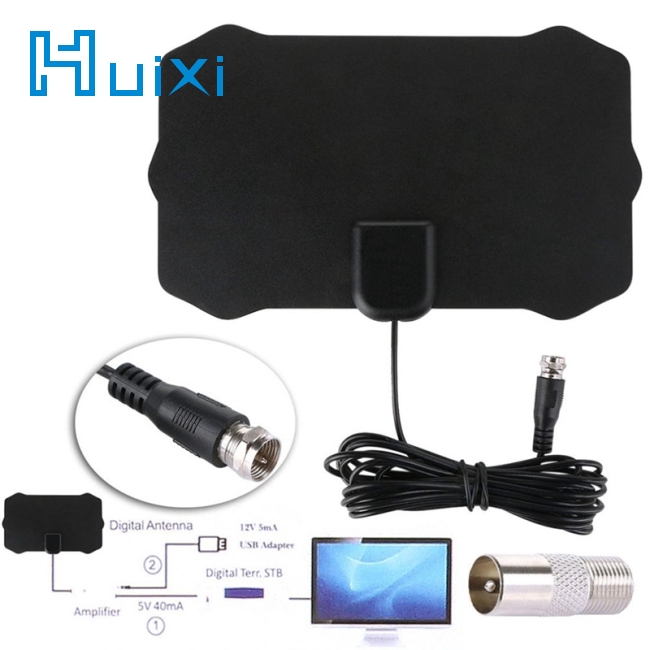 Ăng-ten kỹ thuật số thu sóng HDTV quãng xa 50 thước lắp đặt trong nhà cho TV