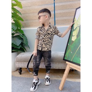 Sơ mi lụa mềm, mát cho bé 9-32kg