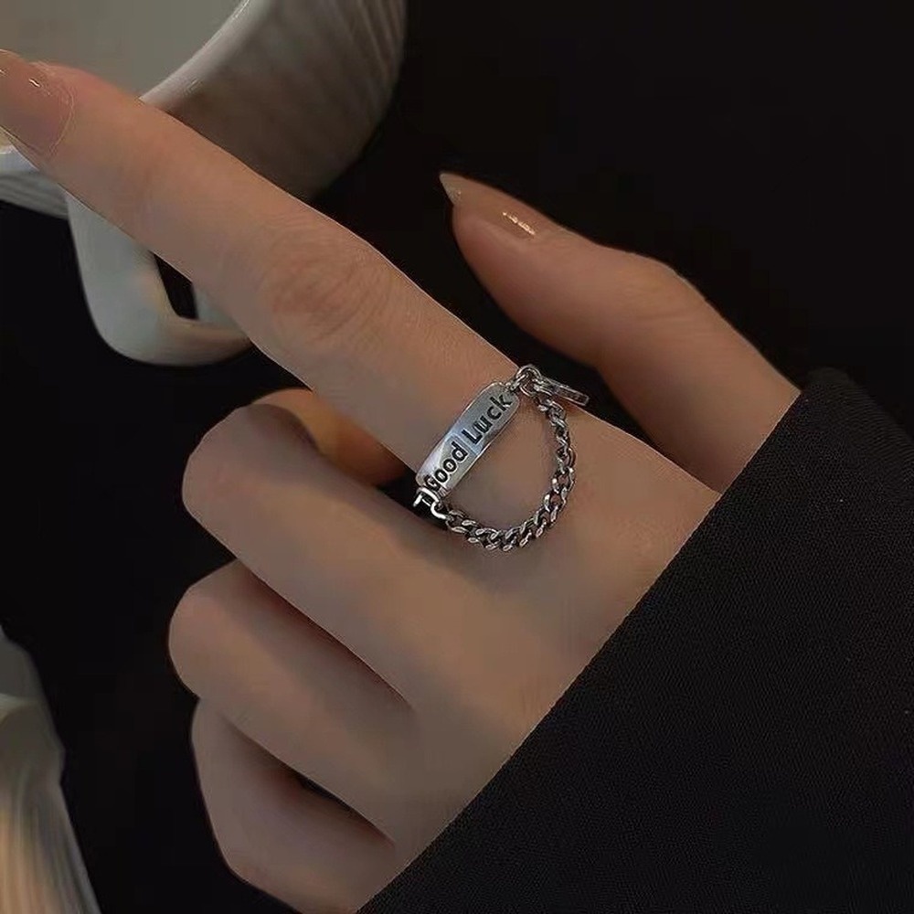 Nhẫn Đeo Tay Kim Loại Tạo Hình Mặt Cười Thời Trang Hàn Quốc