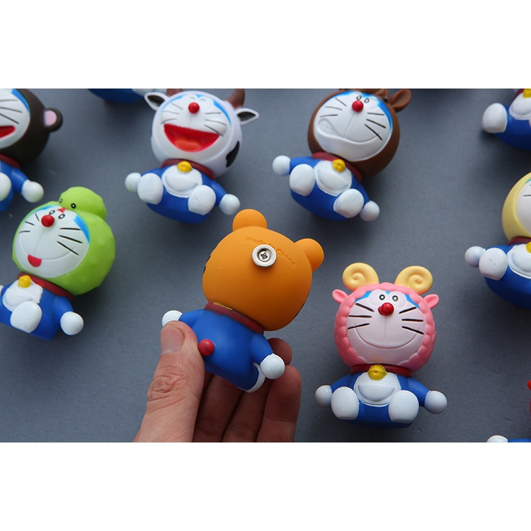 Miếng Dán Nam Châm PVC 3D Hình Hoạt Hình Doraemon Trang Trí Tủ Lạnh