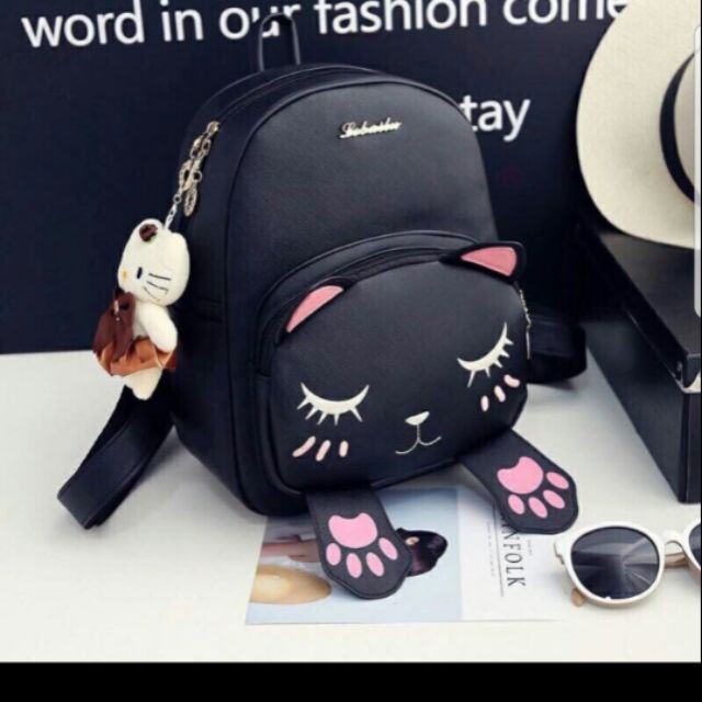 [Hot Hót] Balo thời trang - MÈO CHÂN HỒNG