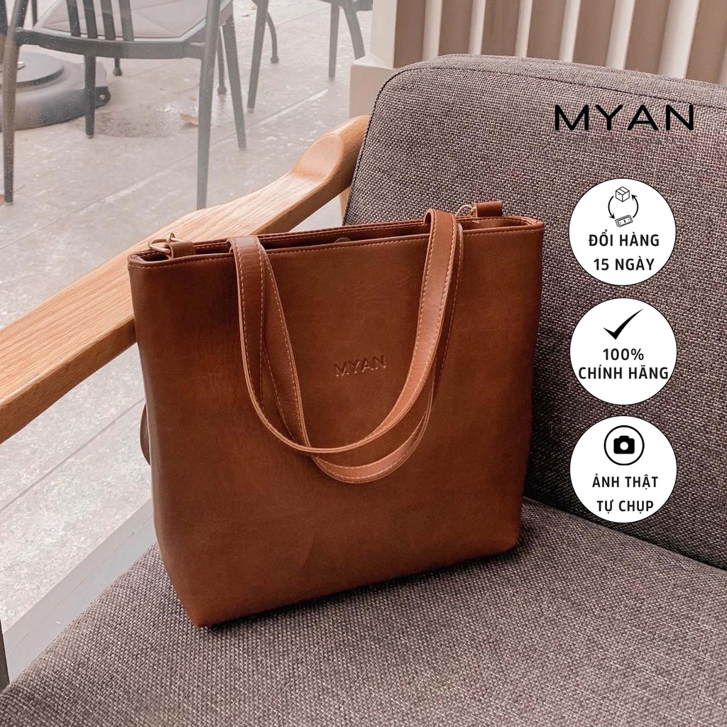 Túi Tote da big size xách tay/đeo chéo thời trang công sở cao cấp size 26cm x 33cm MYAN - T71901