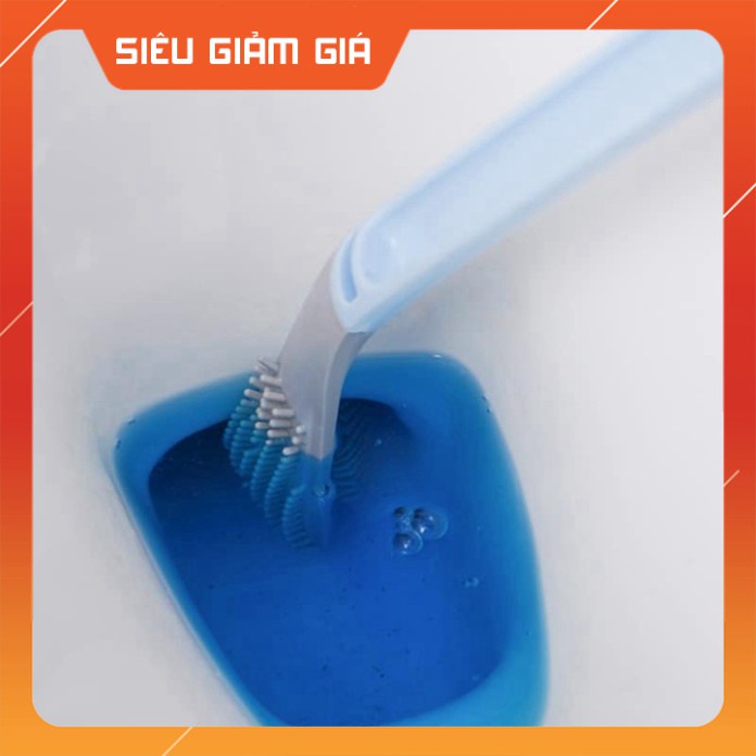 Dụng Cụ Cọ Rửa Nhà Tắm, Nhà Vệ Sinh, Chà Toilet Bằng Silicon Thiết Kế Đường Cong Ưu Việt  Giúp Tẩy Sạch Mọi Vết Bẩ