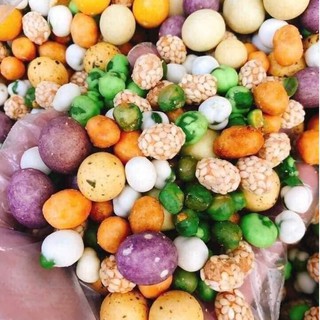 ĐẬU PHỘNG SẤY GIÒN MIX VỊ (túi zip 1kg)