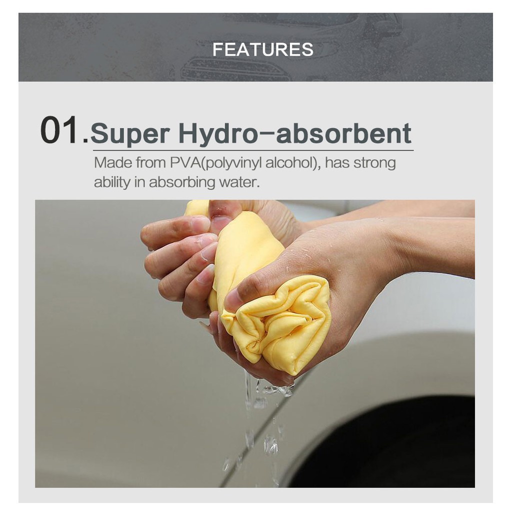 1 Khăn Lau Xe Hơi Thấm Hút Tốt 44x32cm