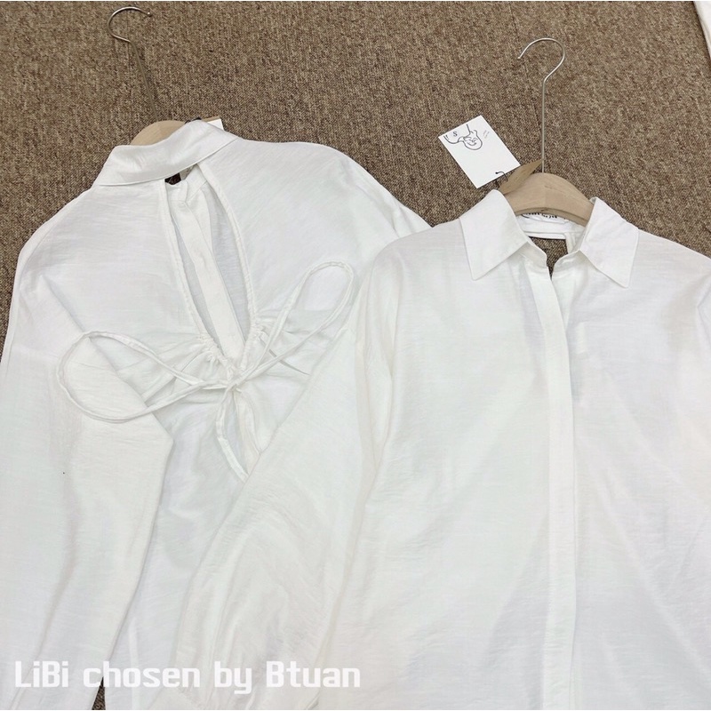 Sơmi linen khoét lưng
