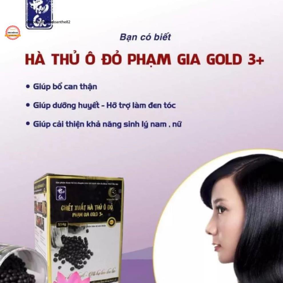 Hà thủ ô  mật ong Phạm Gia gold 3+ hết rụng tóc bạc tóc, làm đen tóc, bổ khí huyết, tăng cường sinh lực.