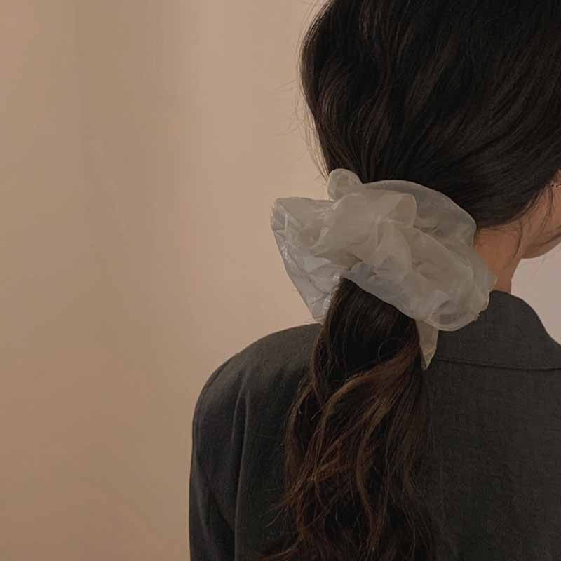 Dây Buộc Tóc Vải Voan Siêu Lớn Phong Cách Hàn Quốc