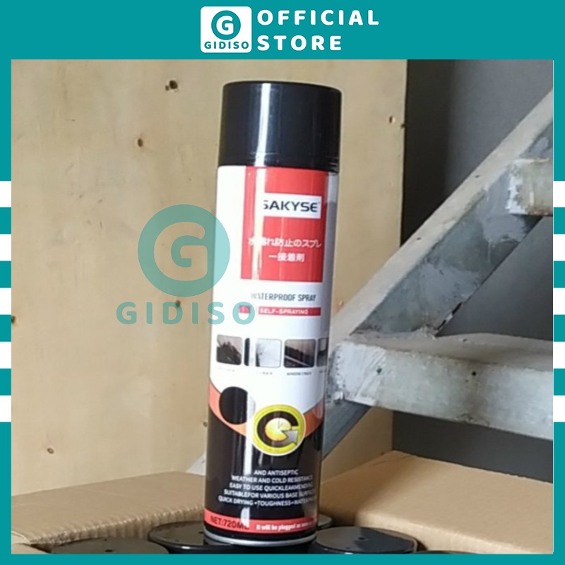 Bình Xịt Chống Thấm SAKYSE 720ml Sơn Bọt Epoxy Chống thấm Dột sàn tường mái nhà khe nứt bể cá GIDISO XS720