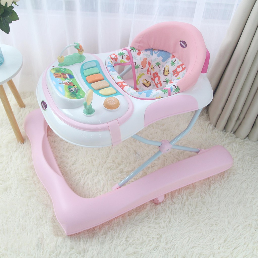 Xe tập đi  𝑭𝒓𝒆𝒆𝒔𝒉𝒊𝒑  Xe tập đi 2 giai đoạn có đồ chơi Mastela 1123 màu hồng