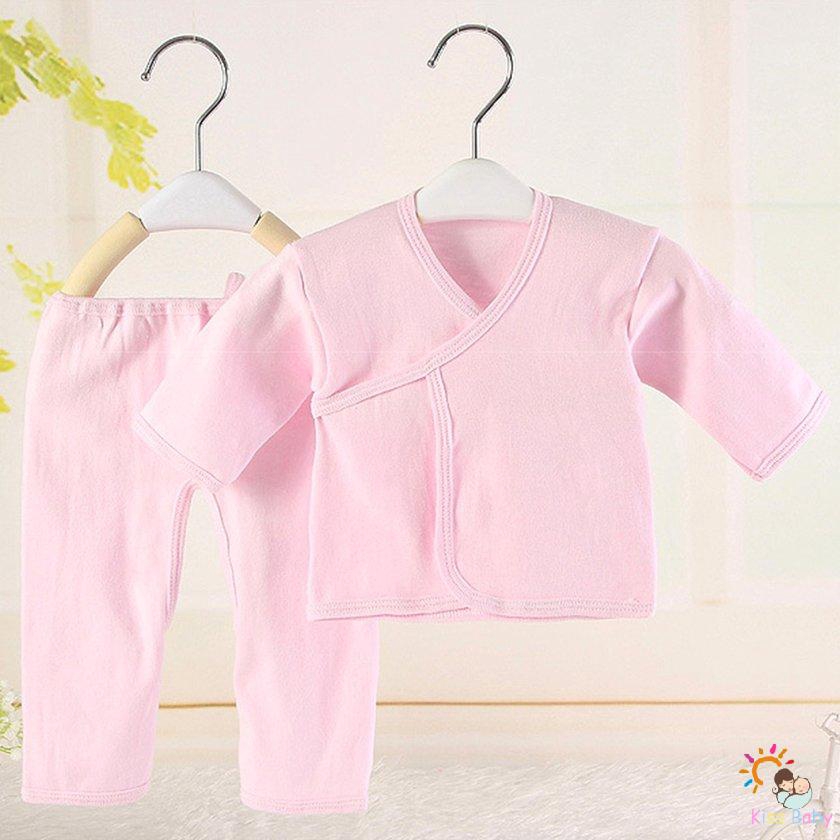 Bộ Quần Áo Cotton Mềm Mại Thoải Mái Cho Trẻ Sơ Sinh 0-3 Tháng