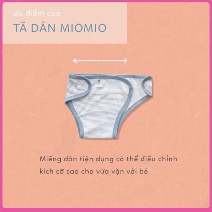  Quần Đóng Bỉm Mio - Tã Dán MioMio Size 1M, 3M Cho Bé Sơ Sinh